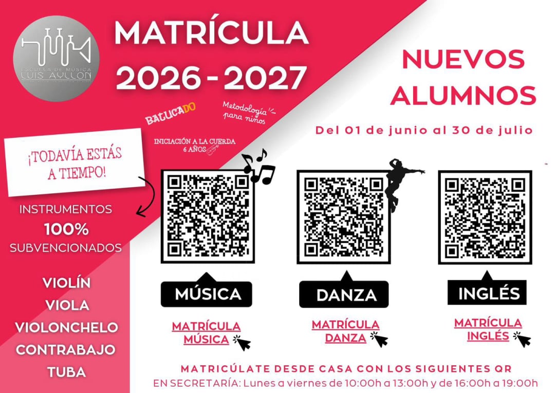 Matricula nuevos 2026